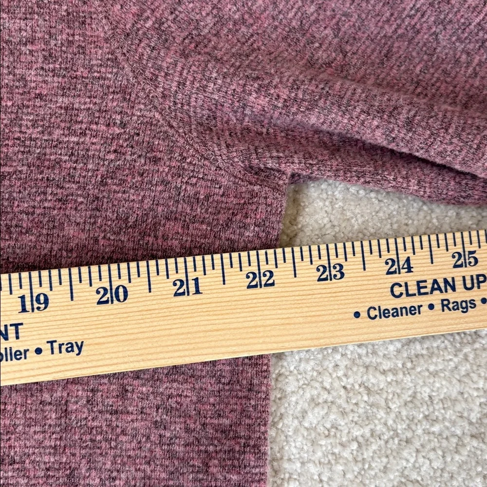 Banana Republic Ultra Soft Waffle Thermal Pullover‎ Heather Burgundy Mens Large